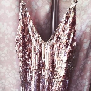 Sequin Fitted Maxi Dress